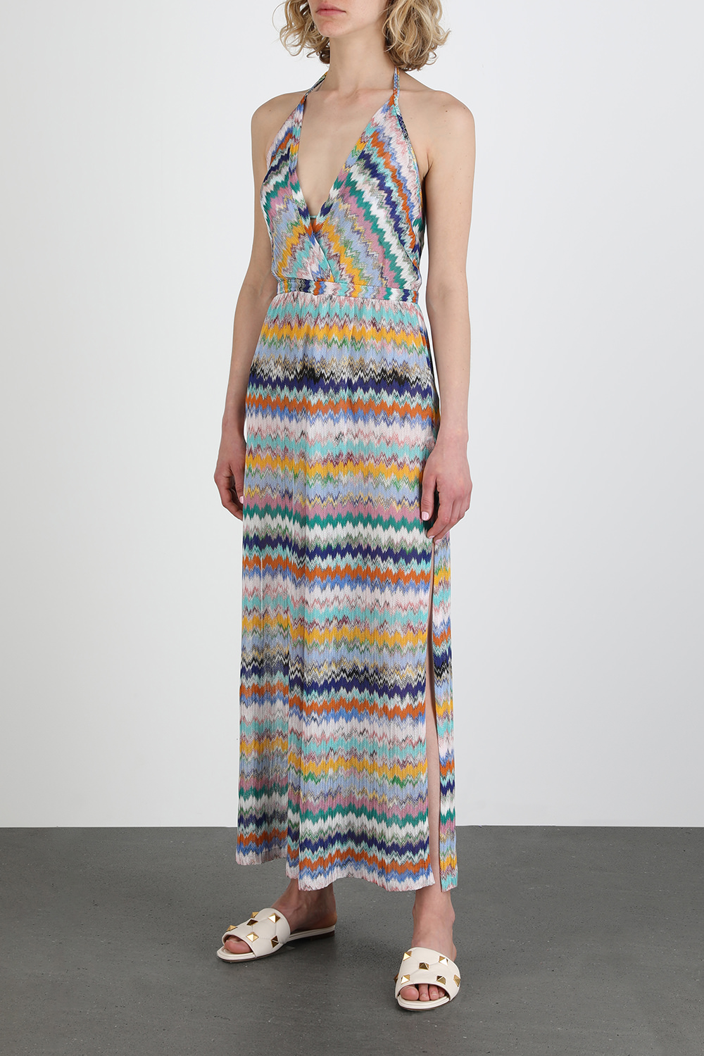 שמלת מקסי סרוגה ססגונית MISSONI